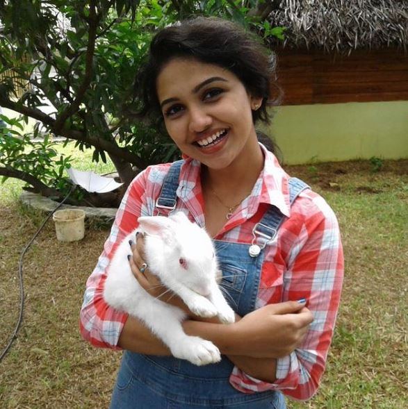 Mamitha Baiju loves rabbit