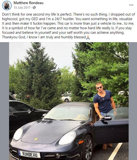 Matthew Rondeau's car