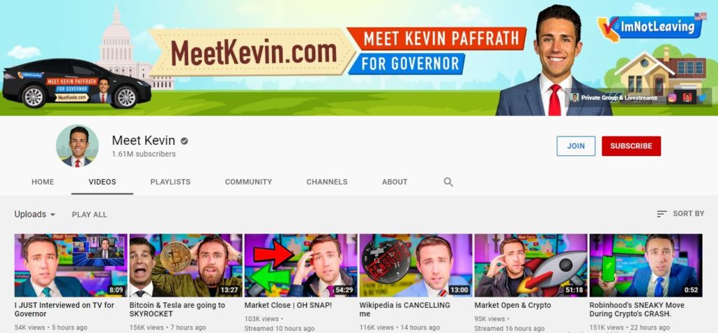 Meet Kevin Paffrath Youtube channel