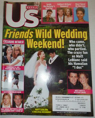Melissa McKnight and Matt LeBlanc got married on 3rd May 2003