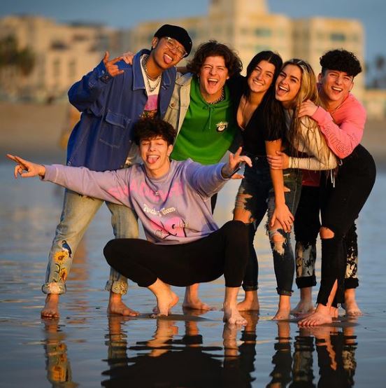 Michael Le with his friends