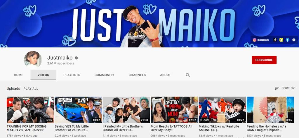 Michael Le's Youtube channel