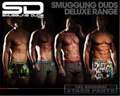Mike Thurston did his first professional photoshoot for an underwear brand