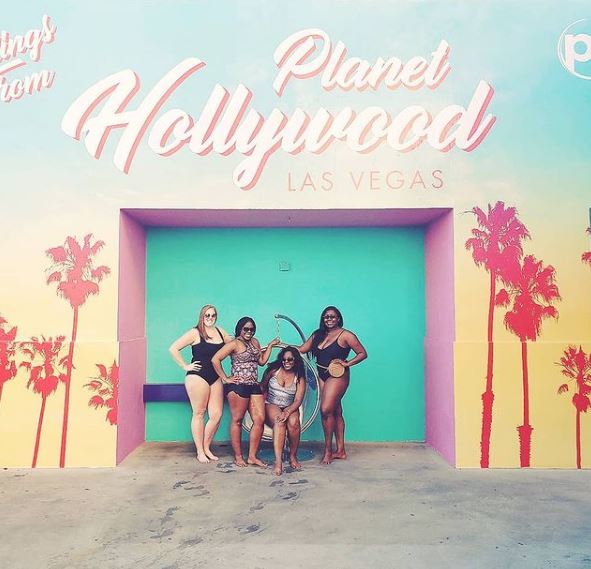Natalie Franklin goes to Planet Hollywood with her friends