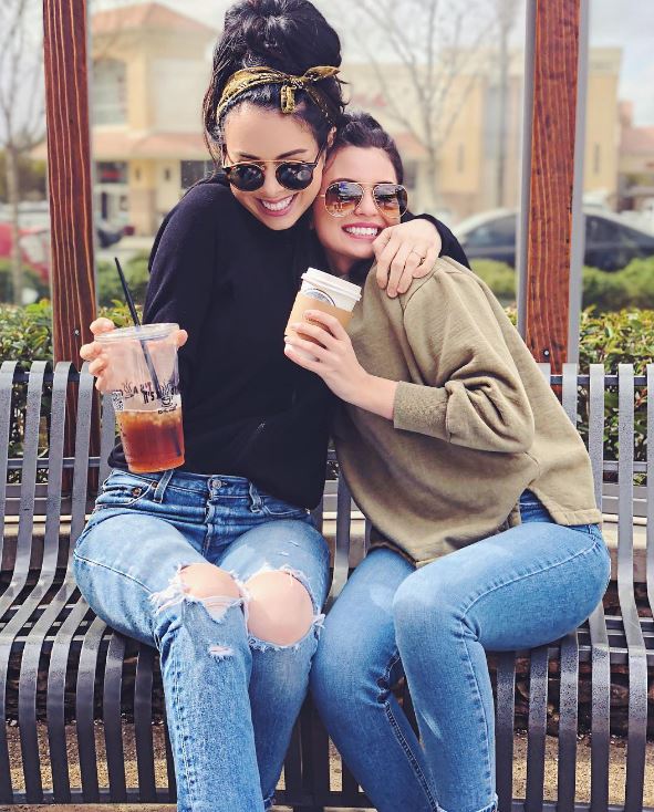 Nikki Phillippi with her bestie