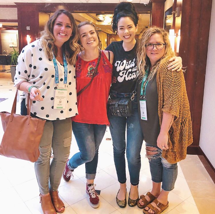 Nikki Phillippi with her friends