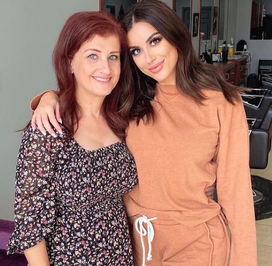 Nivine Jay with her mother