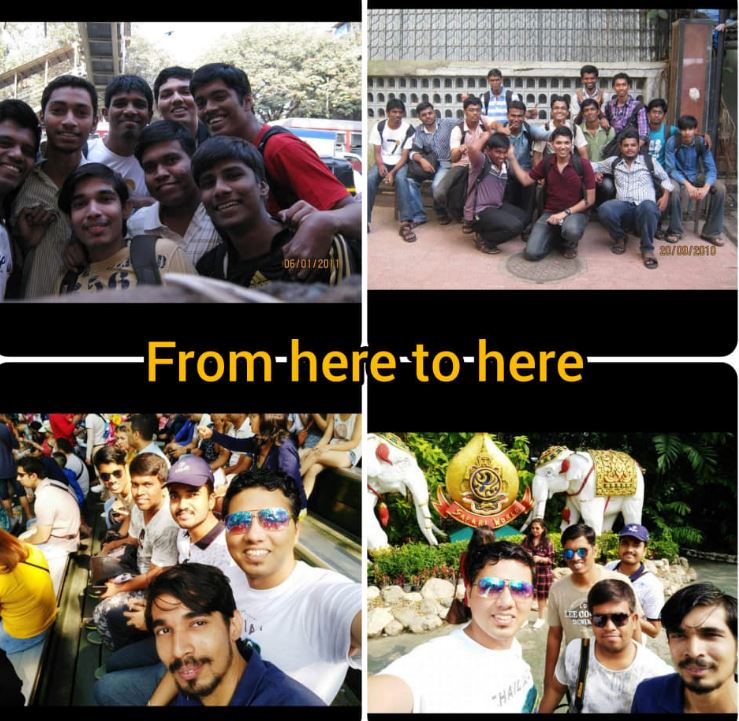Old pictures of Jatin Tamboli and his friends