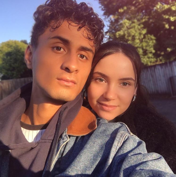 Phoenix Cross with her best friend