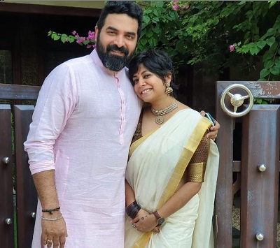 Priya Sunder's ex husband Gopi Sundar with his girlfriend Abhaya Hiranmayi