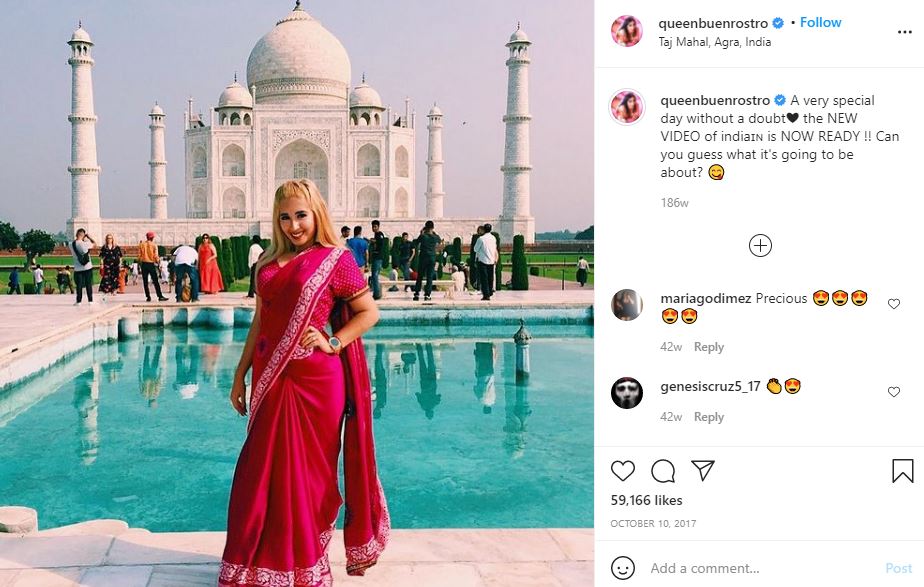 Queen Buenrostro visited India