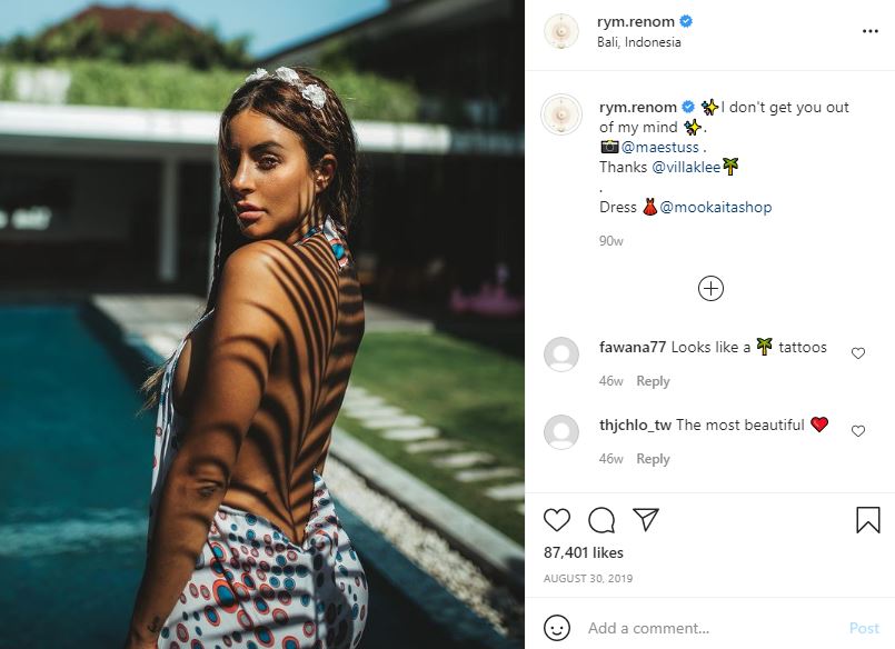 Rym Renom's first Instagram post
