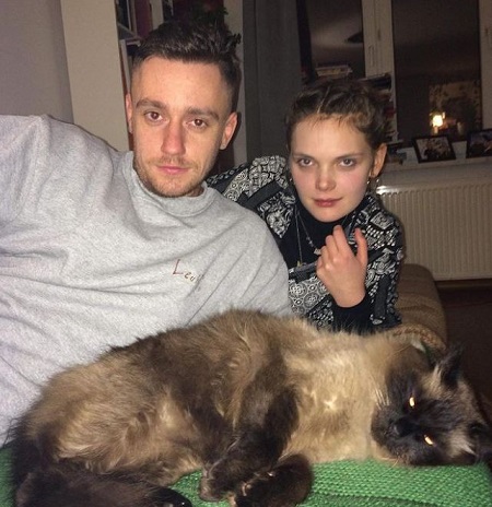 Sandra Drzymalska photographed with her brother Dawid Nick
