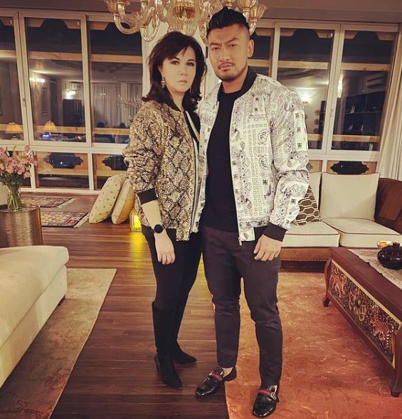 Sangay Tsheltrim with his wife Khendum Dorji