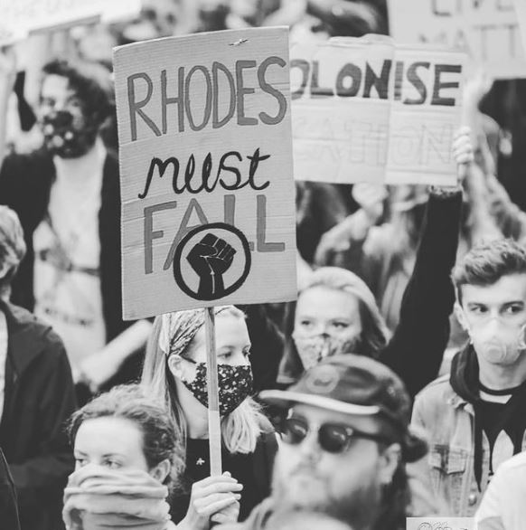 Sasha Johnson joined the movement Rhodes Must Fall