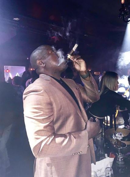 Simon Guobadia loves smoking