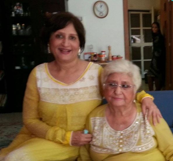 Sumbul Ansari with her mother Mahmooda Bashir