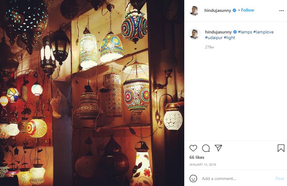 Sunny Hinduja loves antique things