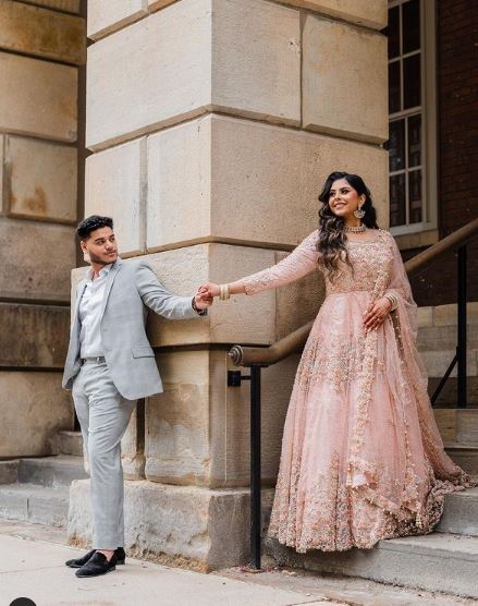 Sunny Jafry with his fiancé