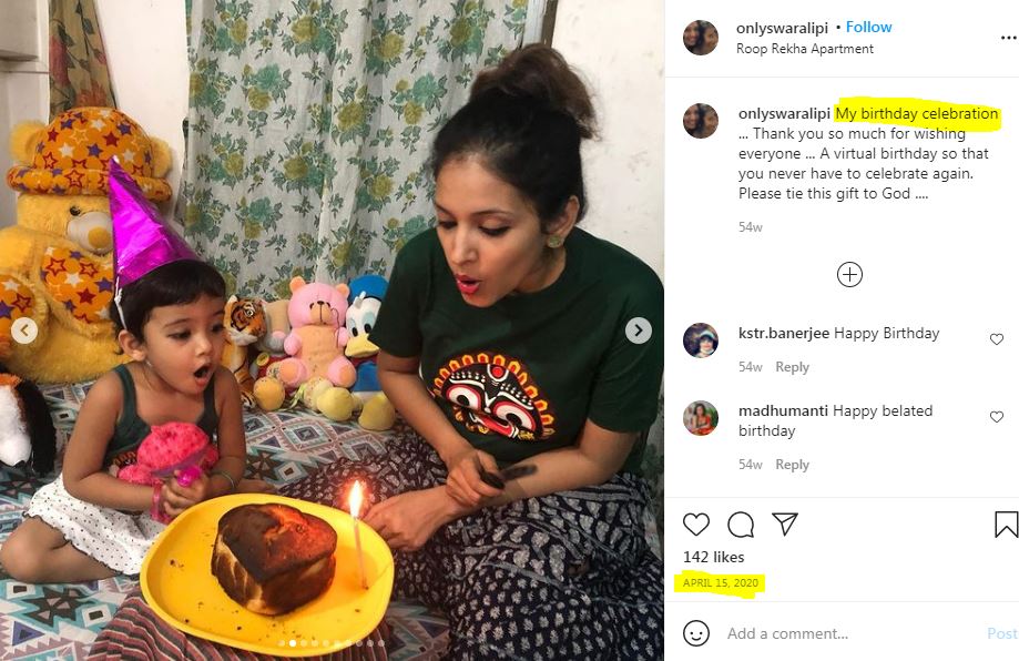 Swaralipi Chatterjee birthday