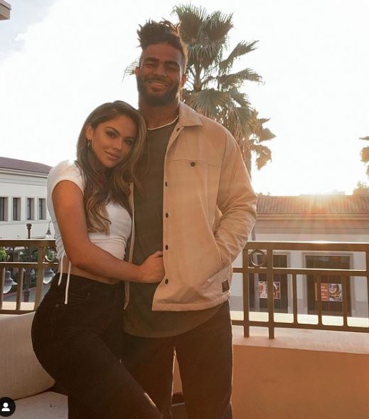 Sydney Hightower with her fiance Fred Warner