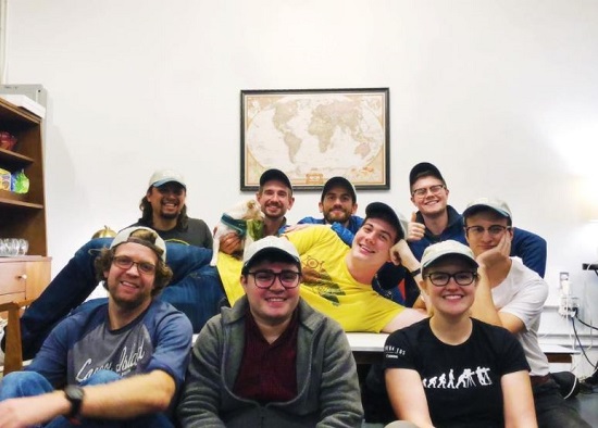 Ted Nivison and his interns