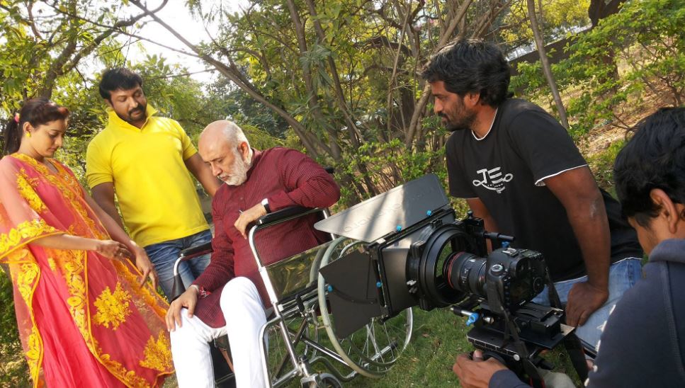 Thummala Narsimha Reddy during the shoot of a commercial