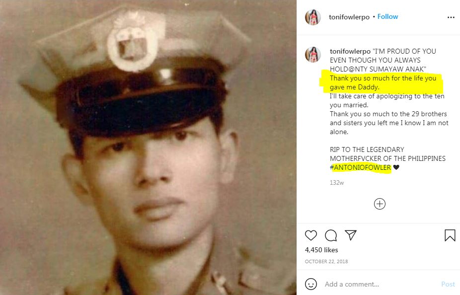 Toni Fowler father Antonio Fowler