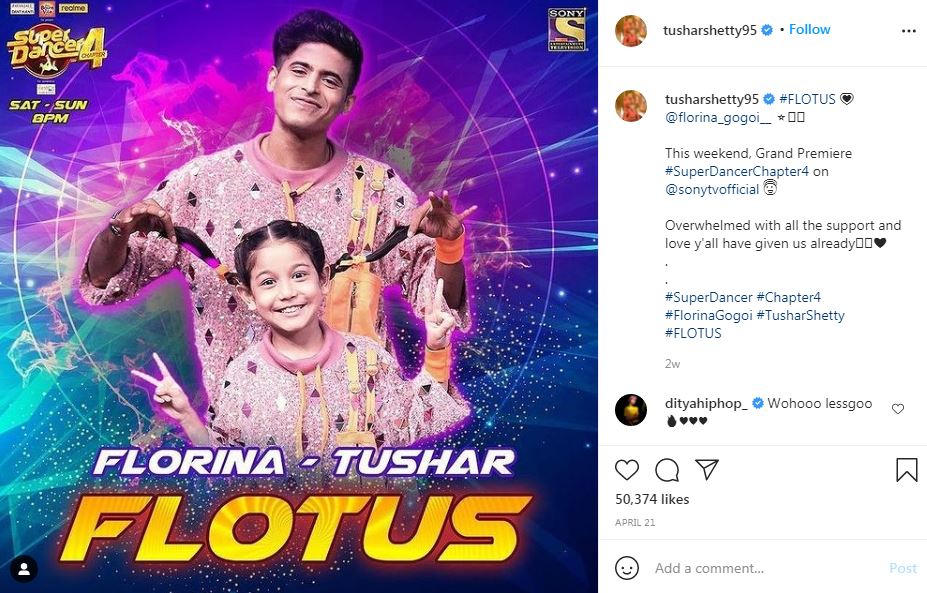 Tushar Shetty is choreographing in Super Dancer 4