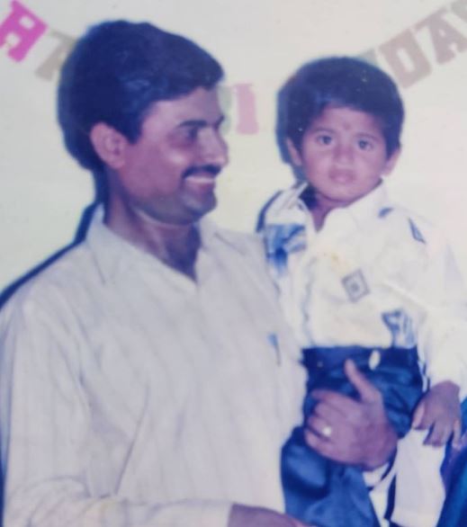 Tushar Shetty with his father