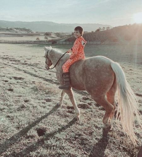 Willow Sage Hart loves horse riding