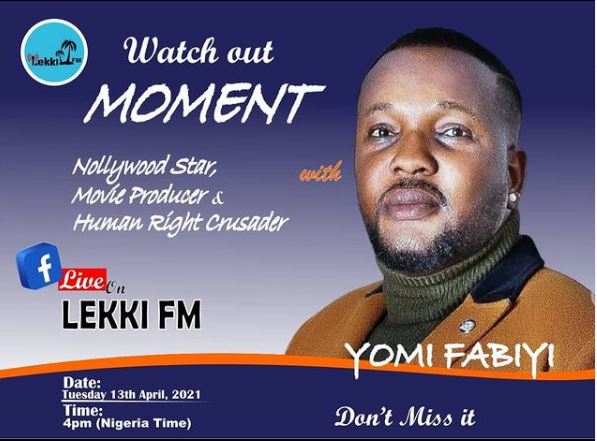 Yomi Fabiyi was live on Facebook