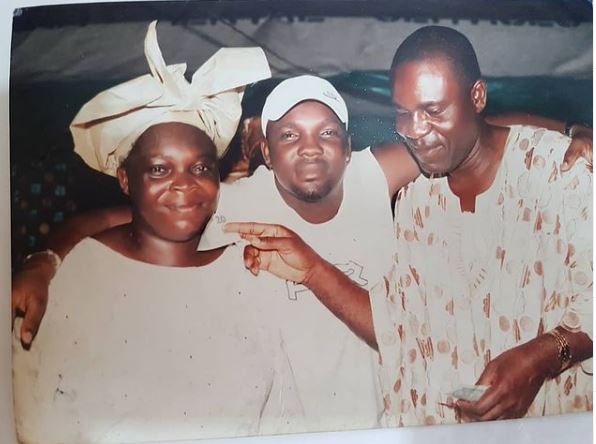 Yomi Fabiyi with his parents