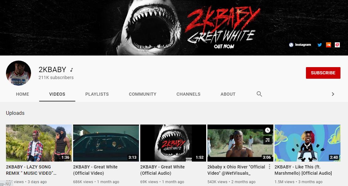 2KBABY YouTube channel