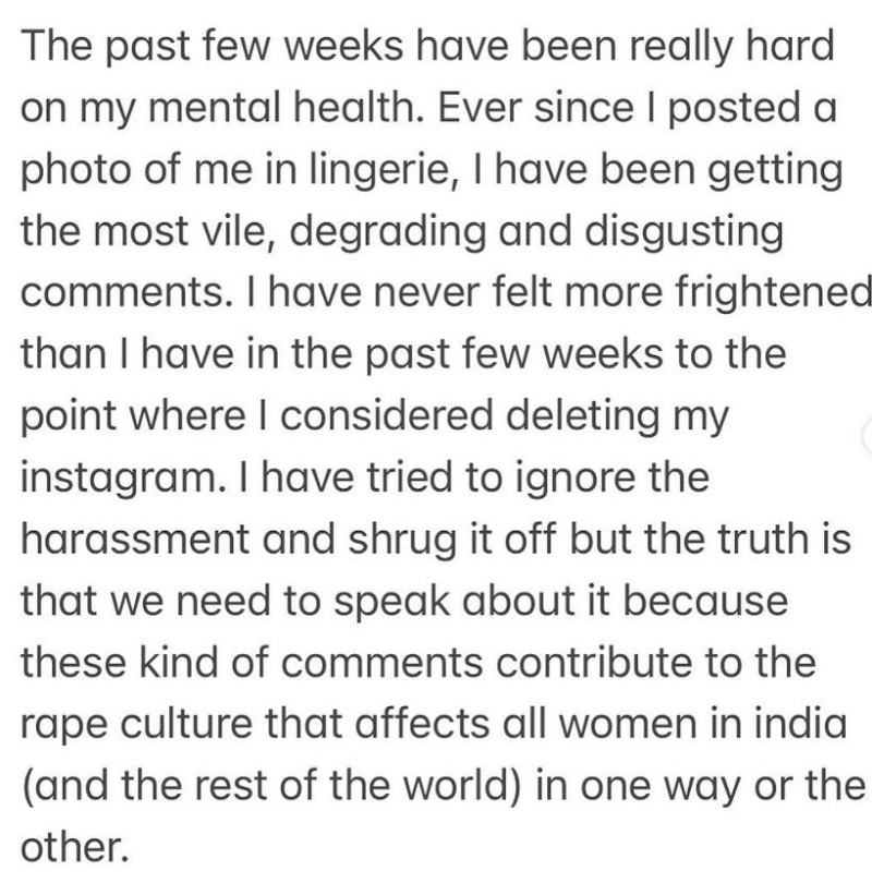 Aaliyah Kashyap received a rape threat