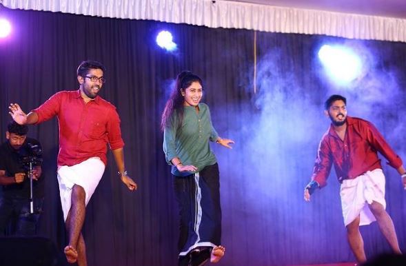 Aisha Sultana performed dance at Onam festival