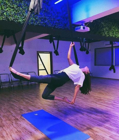 Akansha Ranjan Kapoor does Pilates exercise