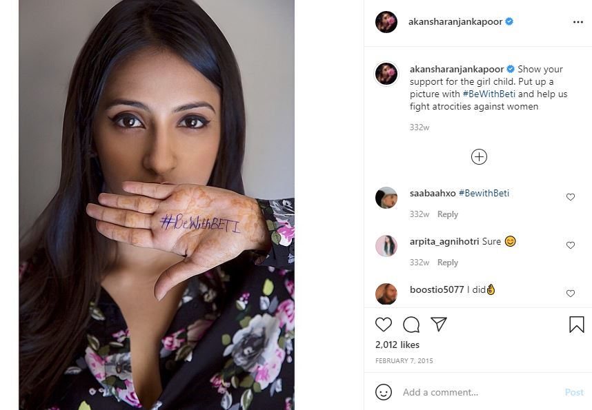 Akansha Ranjan Kapoor supports her mother's NGO BETI