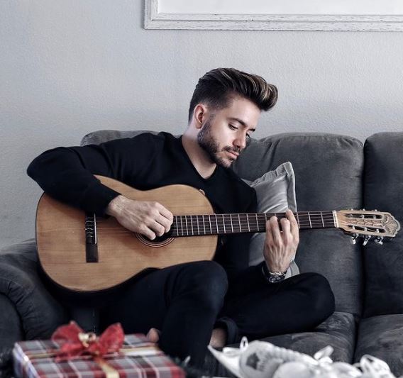 Alex Costa likes to play guitar