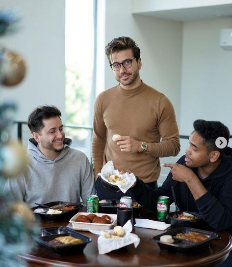 Alex Costa with his friends