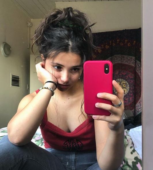 Amanda Arcuri clicks mirror images