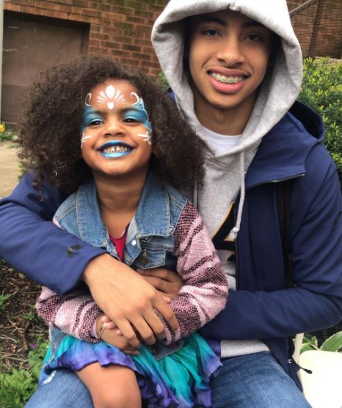 Amari Bailey and his sister Savvy