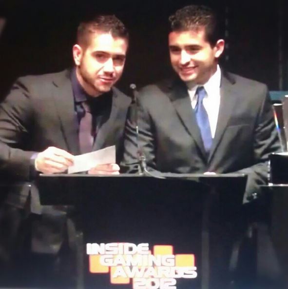 An old photo of Alex Costa at Inside Gaming Awards 2012