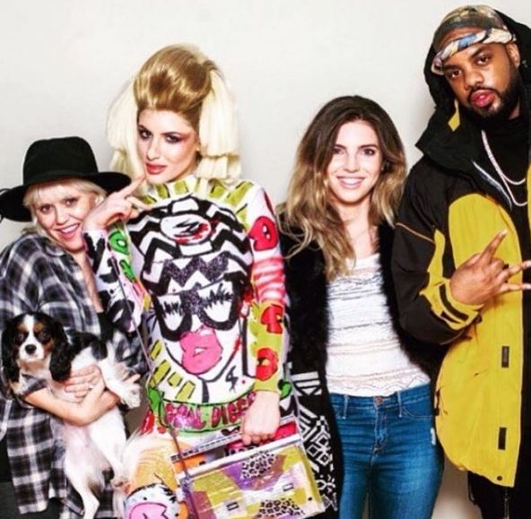 An old photo of Gabi Grecko with her friends