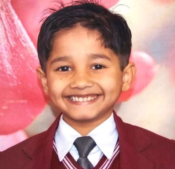 An old photo of Vedant Sinha