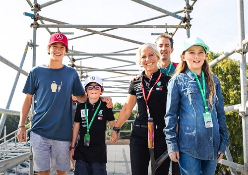 Angela Cullen photographed with her family