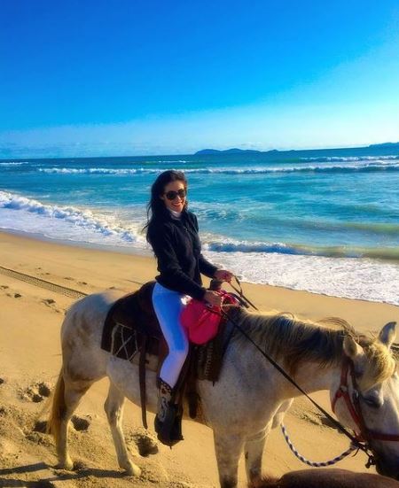 Anna Paulina Luna loves horse riding