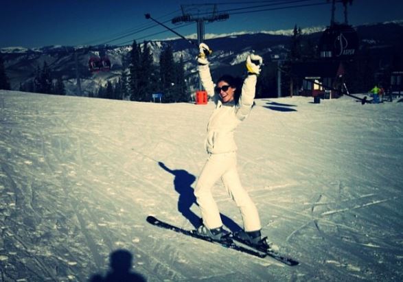 Anna Paulina Luna loves skiing
