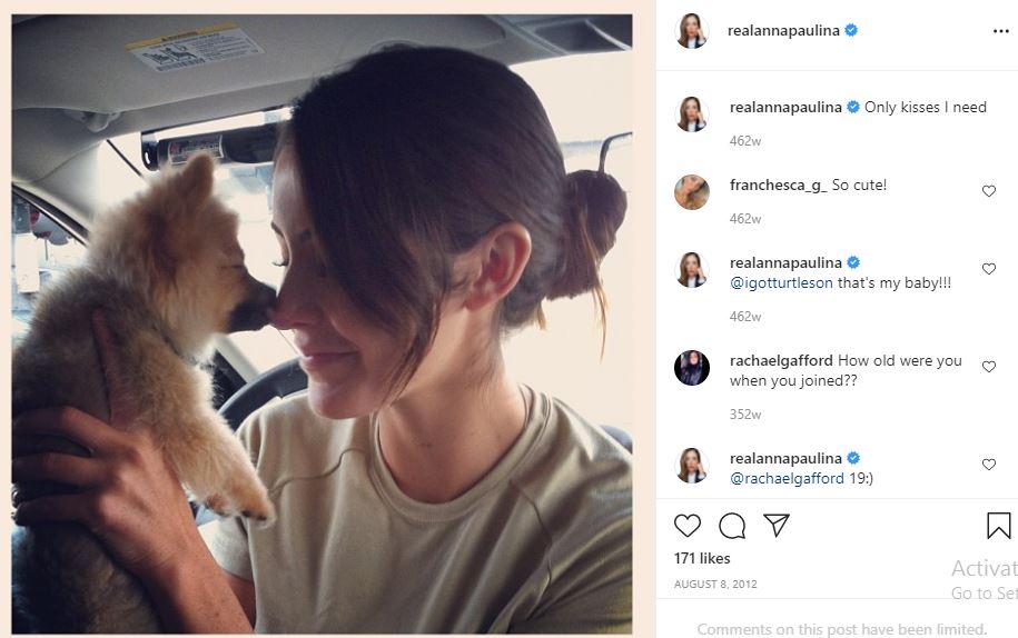 Anna Paulina Luna's first Instagram post