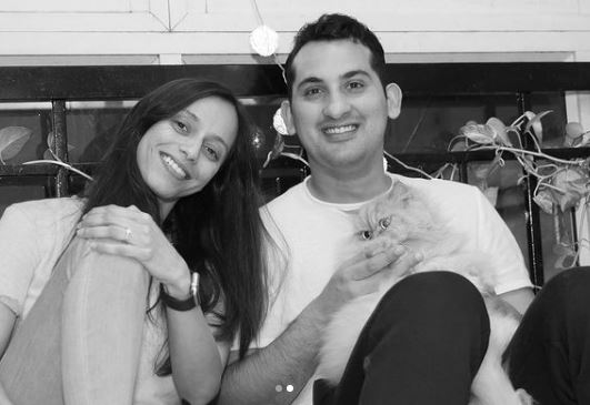 Anya Rangaswami with her husband